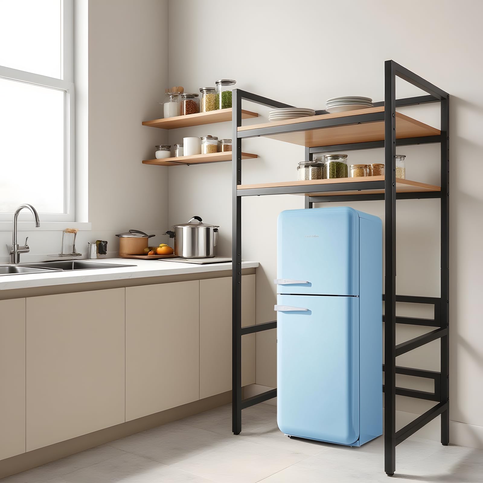 送料込み　レンジ台　レンジボード　レンジラック　キッチン収納 レンジ台 レンジボード 食器棚 収納 キッチンワゴン レンジラック 台所